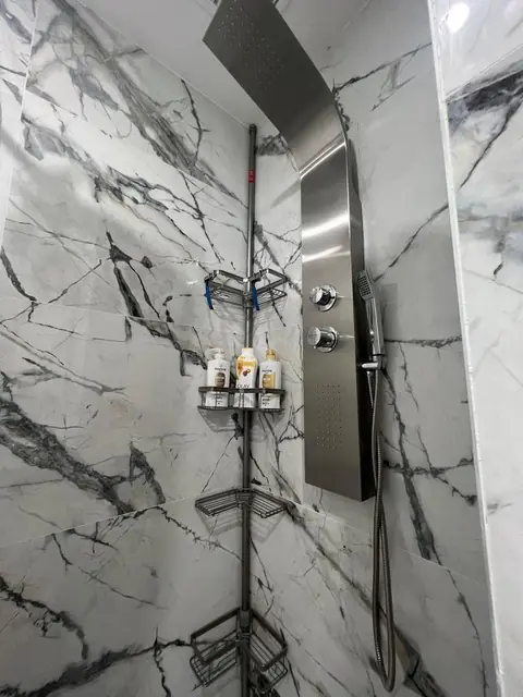 Marble shower - real Remodel Right FL project