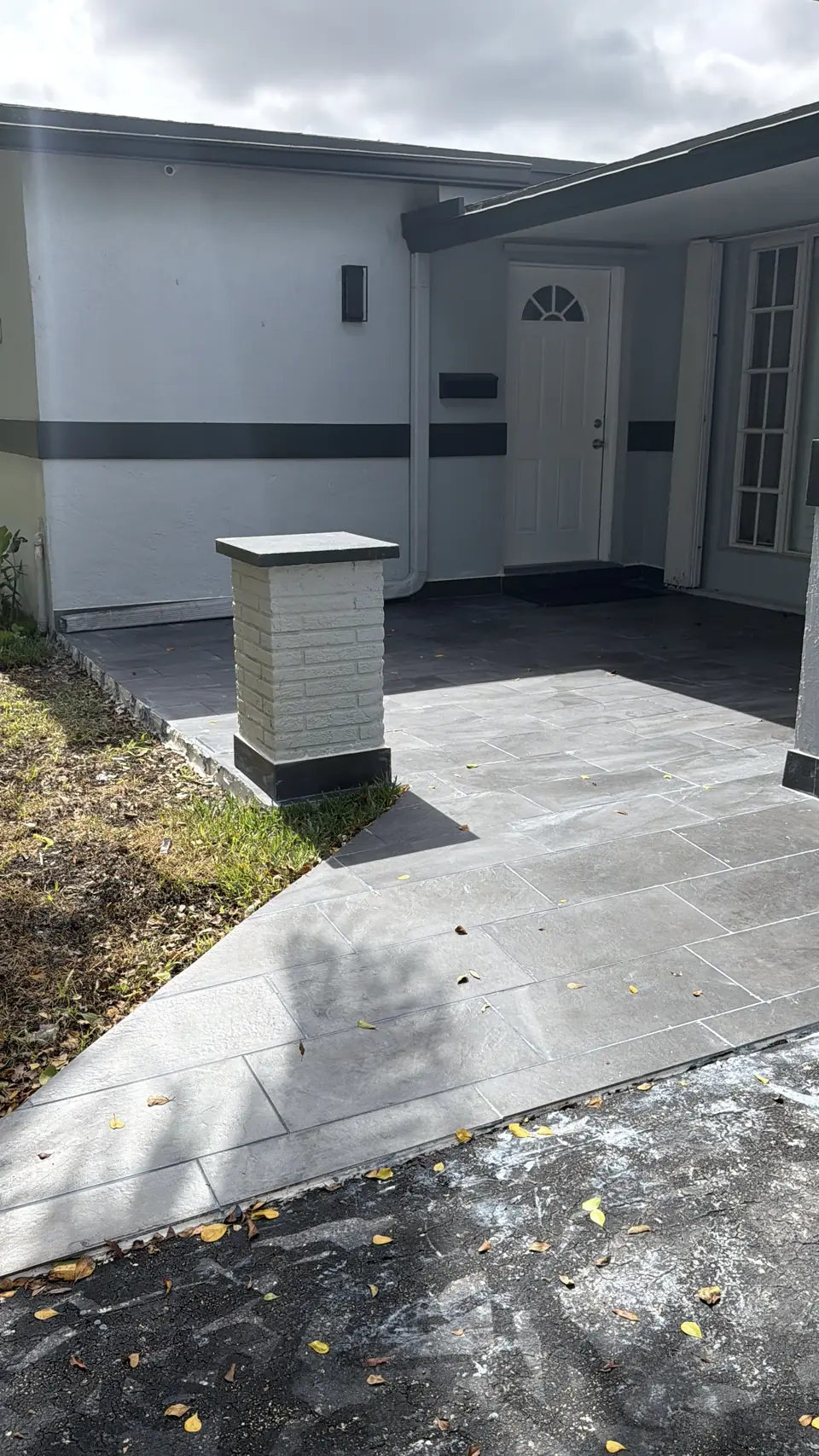 Stone-tile entry - real Remodel Right FL project