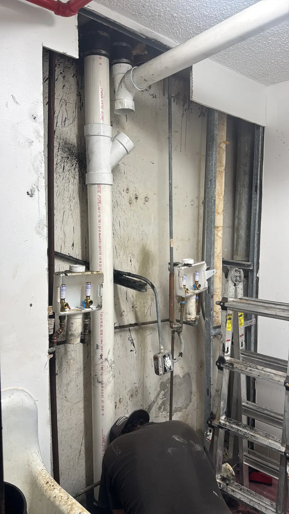 New supply & drain lines - real Remodel Right FL project